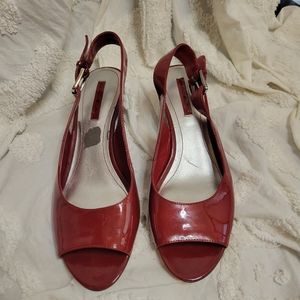 Bandolino Red Slingback open toe heels size  9